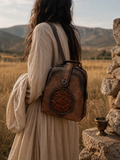 Altaï - Sac à dos en cuir repoussé