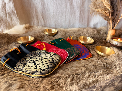 Kit bol d'offrande mongol en laiton