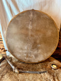 Tambour chamanique mongol en peau de chèvre