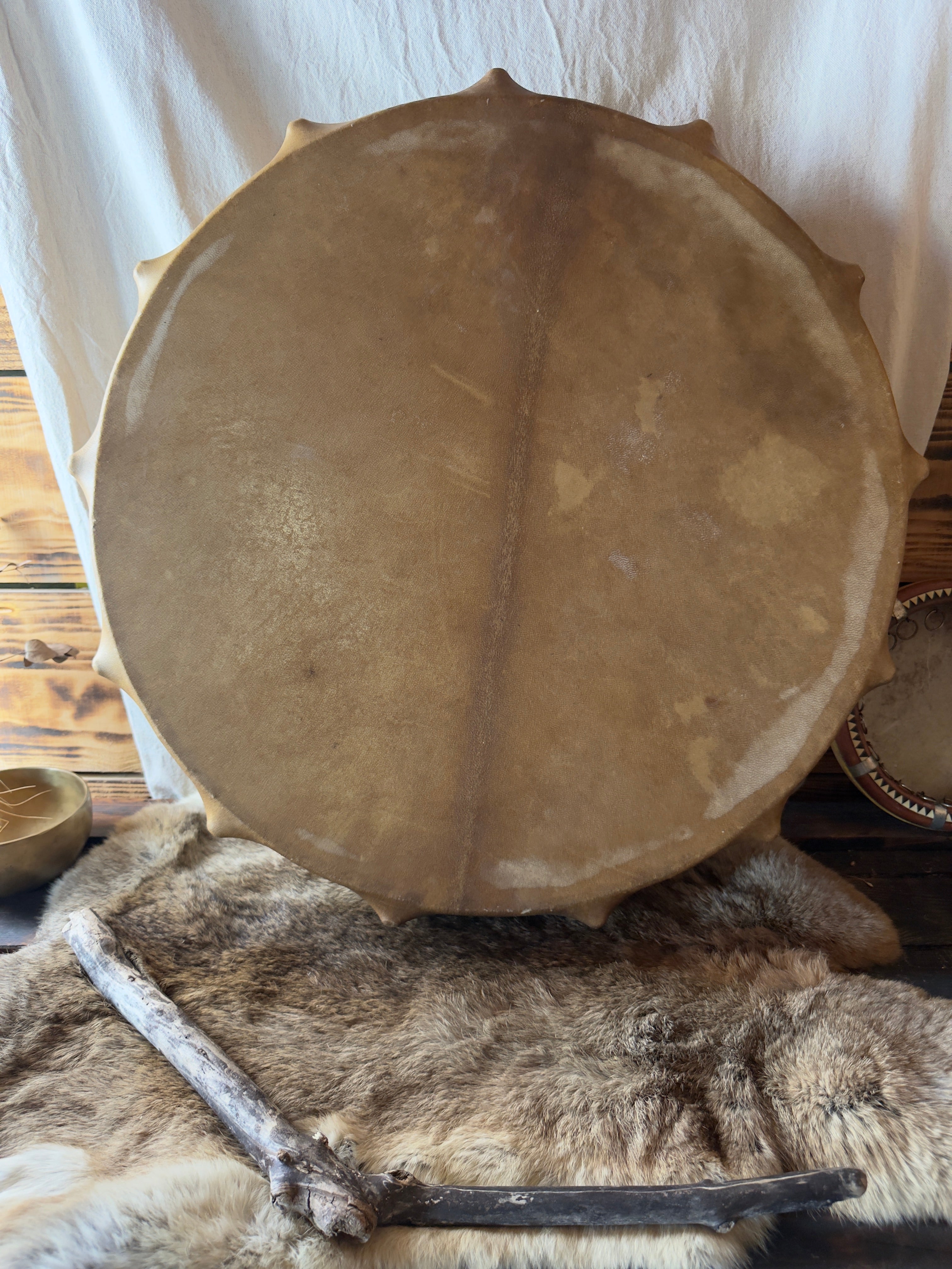 TAMBOUR CHAMANIQUE - Peau de chèvre